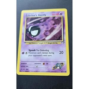 Pokemon Card - Sabrina's Gastly Gym Heroes 93/132 Common